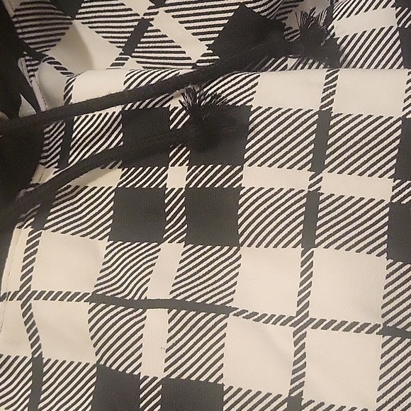 Champion X Urban Outfitters Reverse Weave Hoodie Black/White Polka Dot/ Plaid - Picture 4 of 6